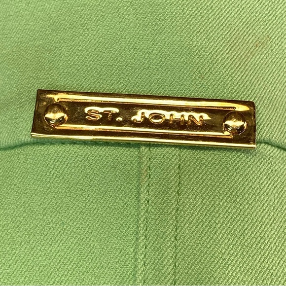 St. John Sport By Marie Gray Zip Front Green Jacket Size M - Picture 8 of 16